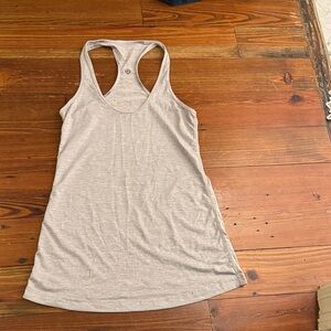 Lululemon Athletica Light Gray Racerback Tank Top